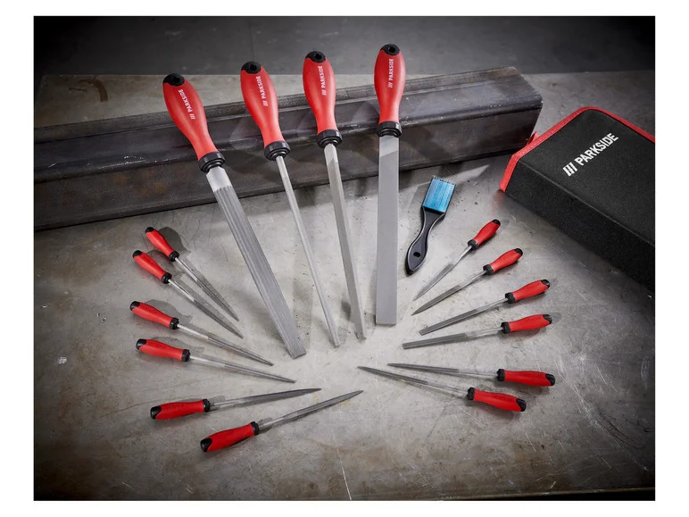 PARKSIDE® Set de limes d'atelier. 17 pièces