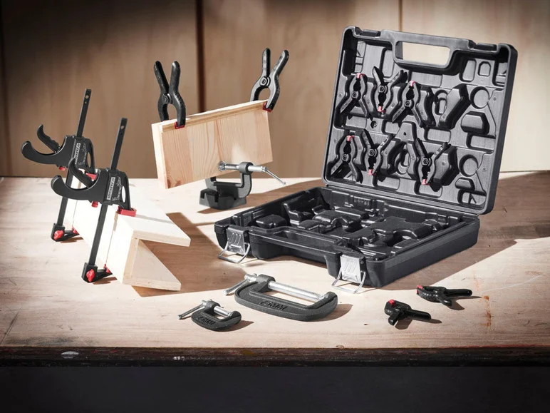 PARKSIDE® Set de pinces de serrage et serre-joints. 16 pièces