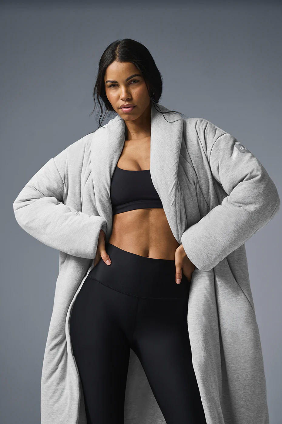 Quilted Perfection Puffer - Athletic Heather Grey