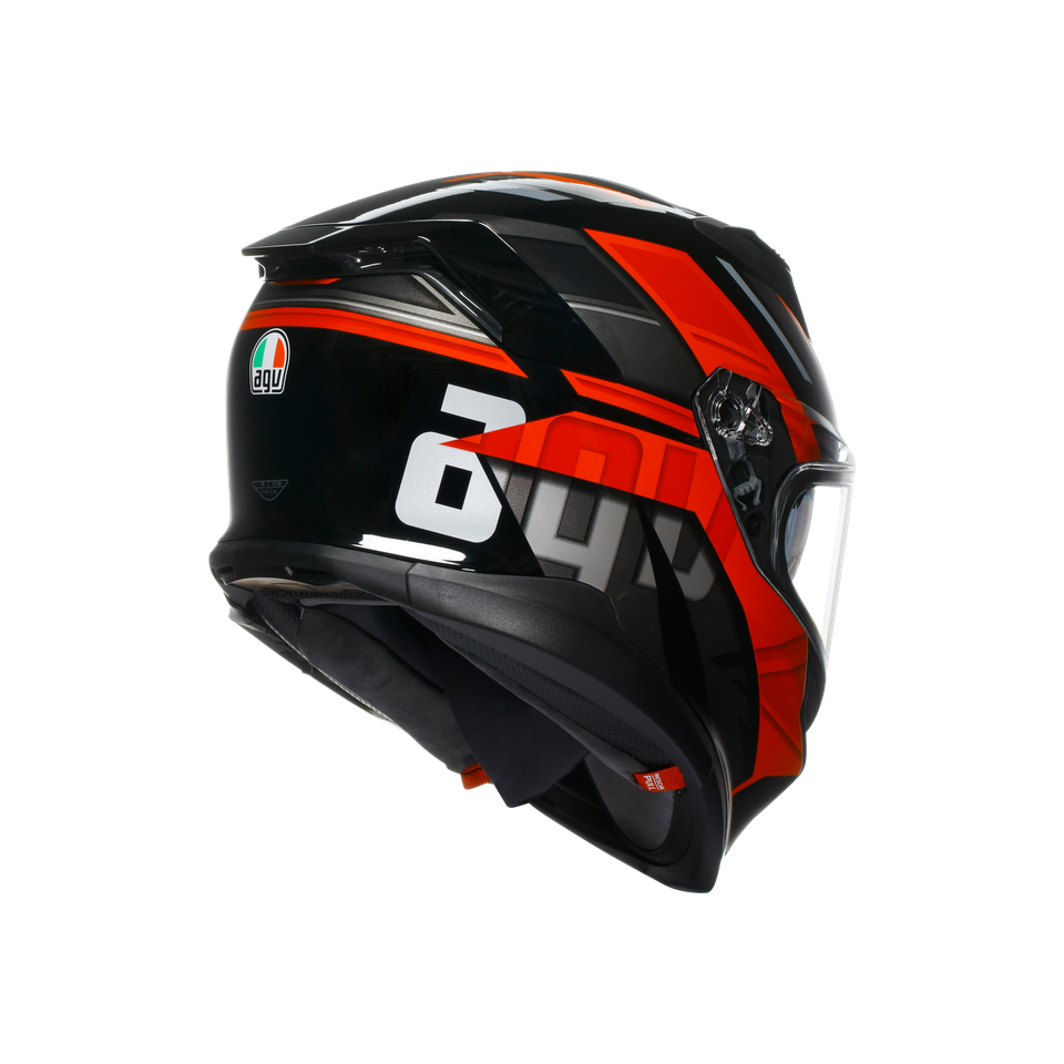 K7 AGV E2206 MPLK - TAURAX BLACK/RED