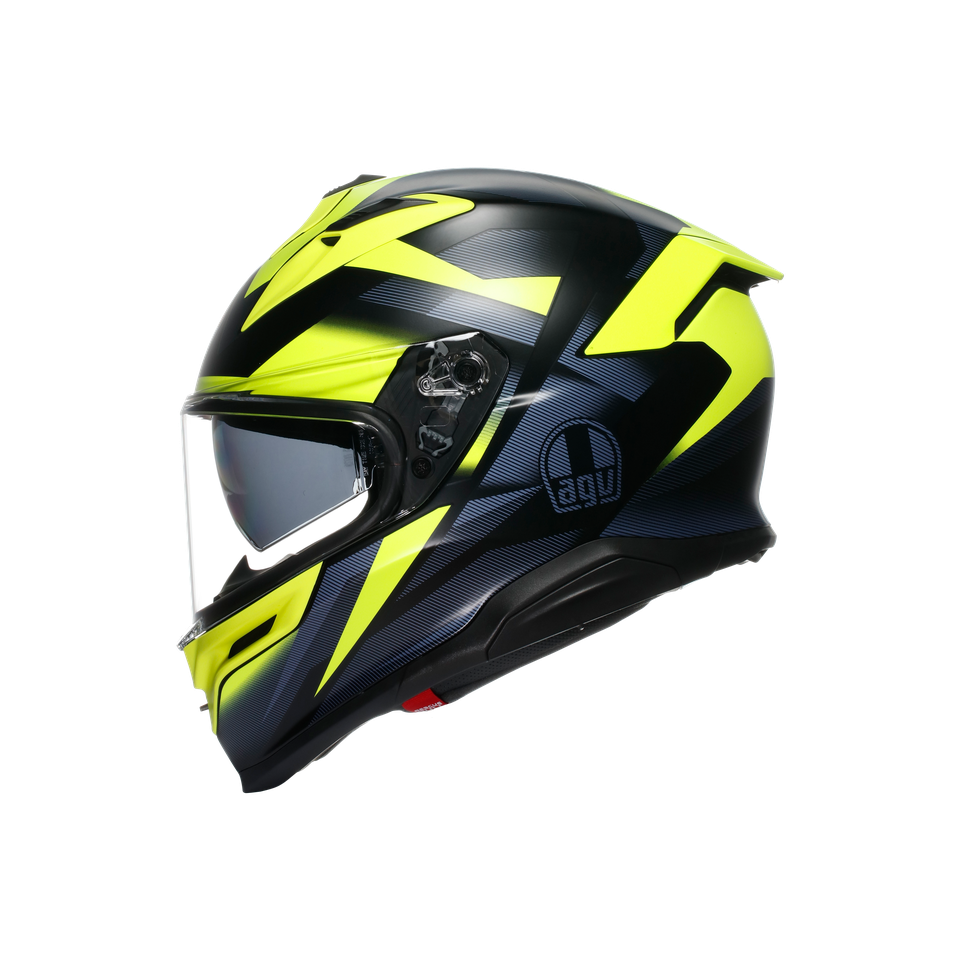 K7 AGV E2206 MPLK - GLIMPSE MATT BLACK/YELLOW FLUO