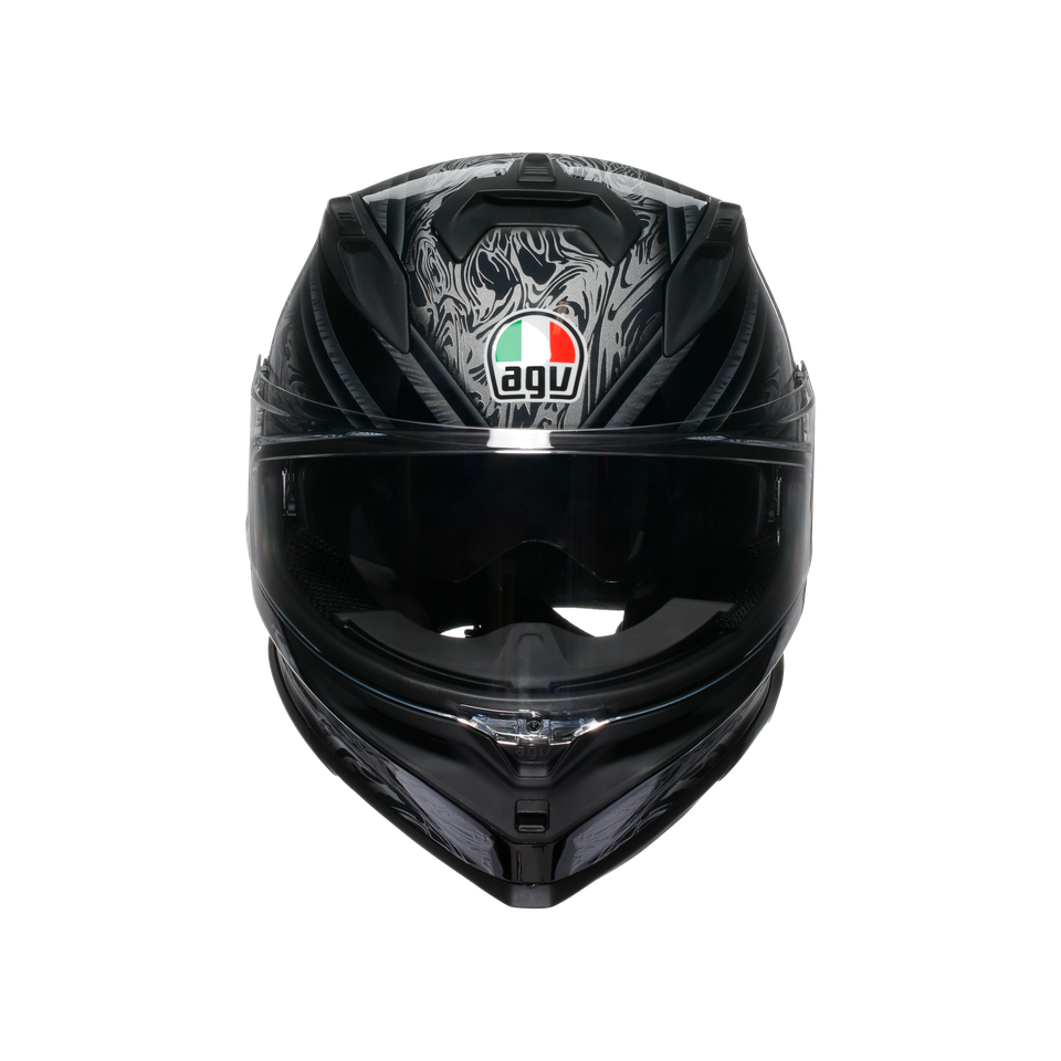 K7 AGV E2206 MPLK - DAMASCUS BLACK/SILVER