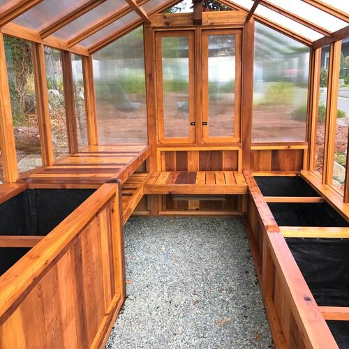 Western Red Cedar 8'x 12' Meridian Greenhouse