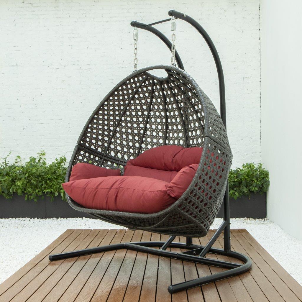 🔥2-Person Wicker Hanging Swing Chair