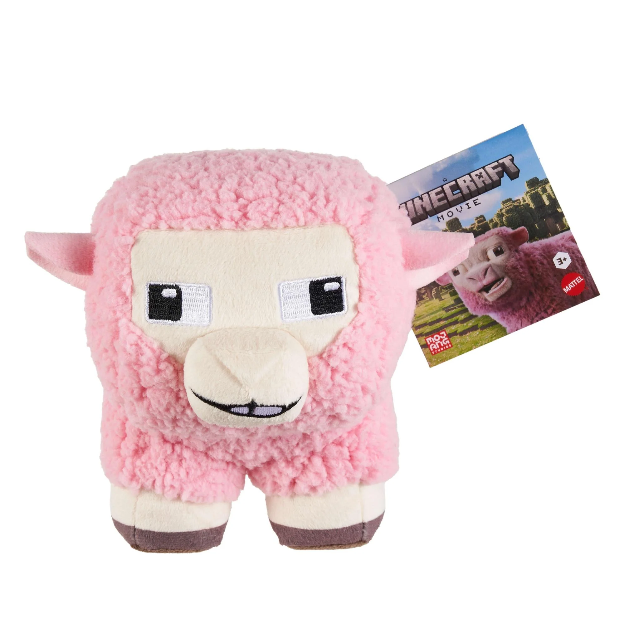 Minecraft - Pink Sheep Plysbamse
