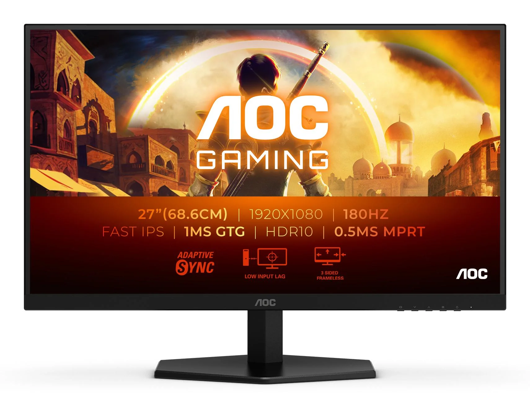 AOC 27G42E Gaming Monitor 27 IPS 1920x1080/16:9/1ms/300cd/m2/ HDMI