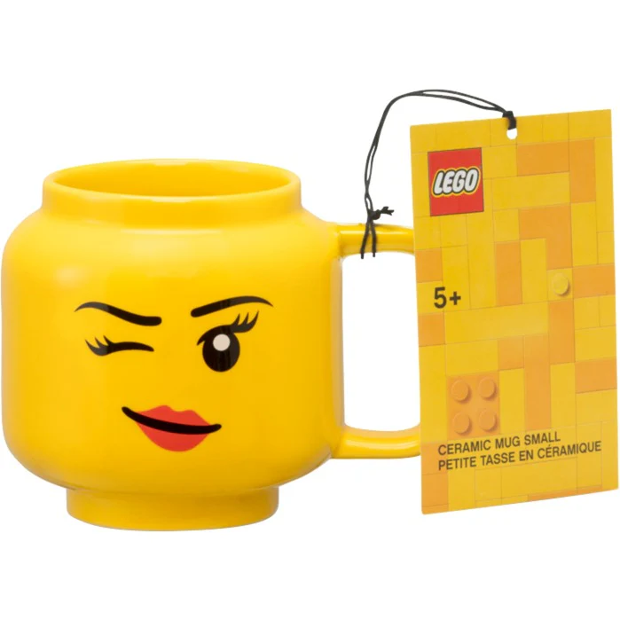 Room Copenhagen LEGO ceramic mug Winking Girl. small (yellow)