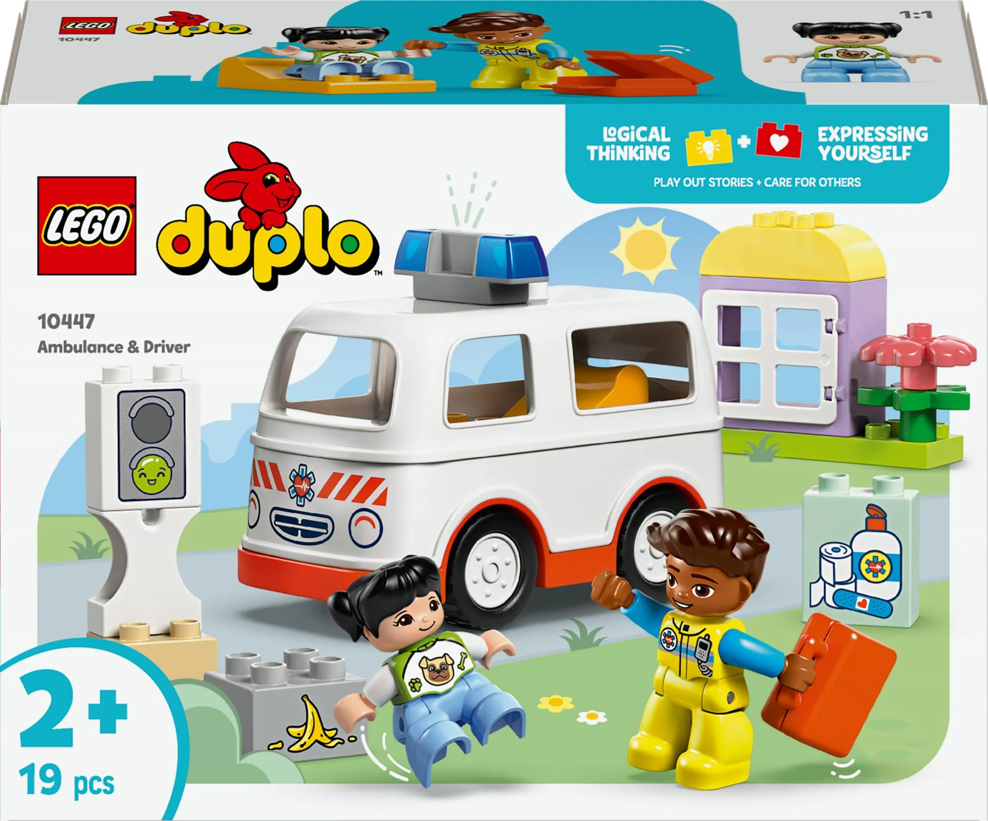 LEGO 10447 DUPLO Town ambulance with driver