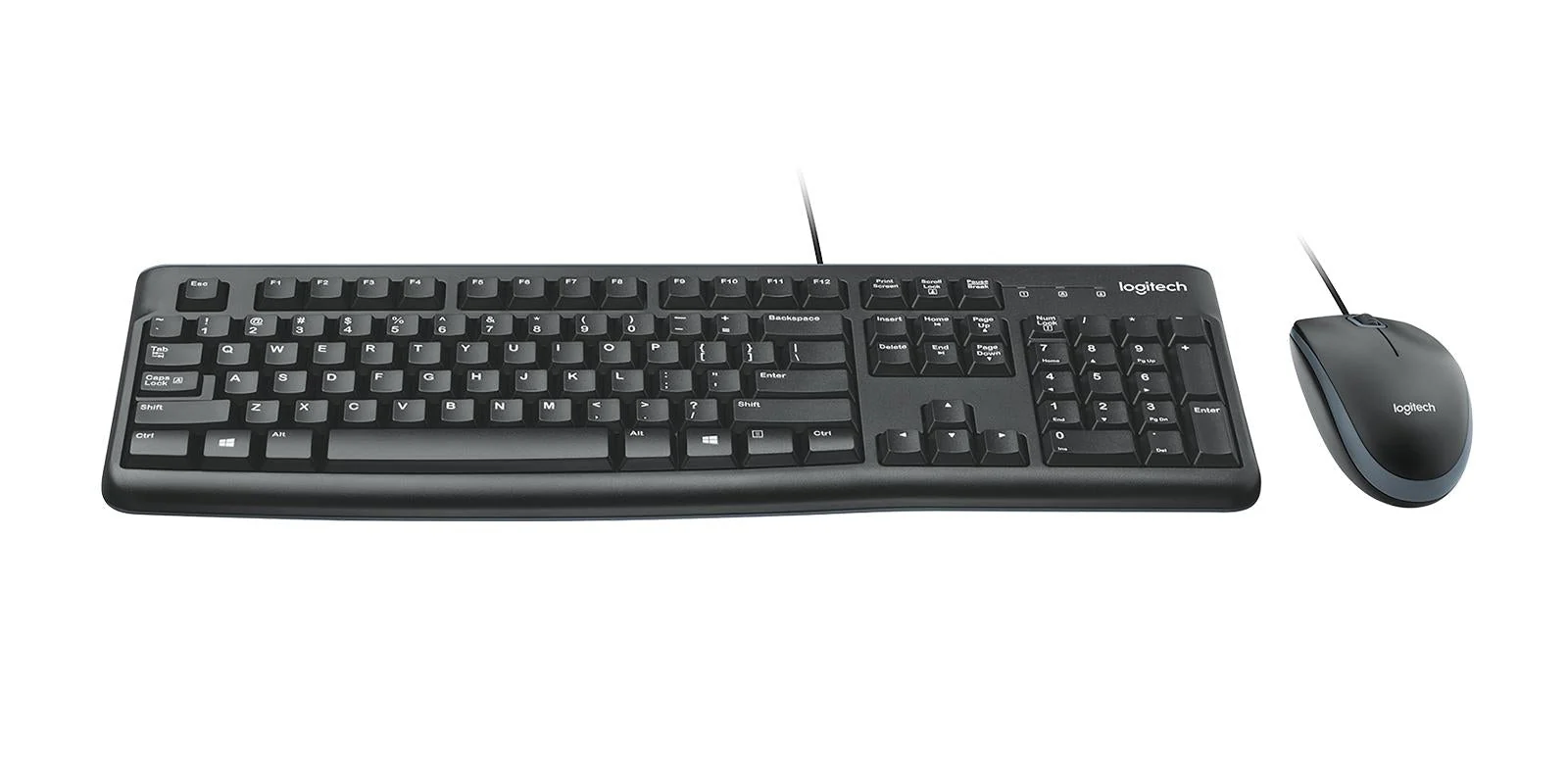 Logitech Desktop MK120 Tastatur og mus-sæt Kabling Nordisk