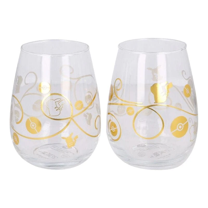 2 Glas-Set Pokemon
