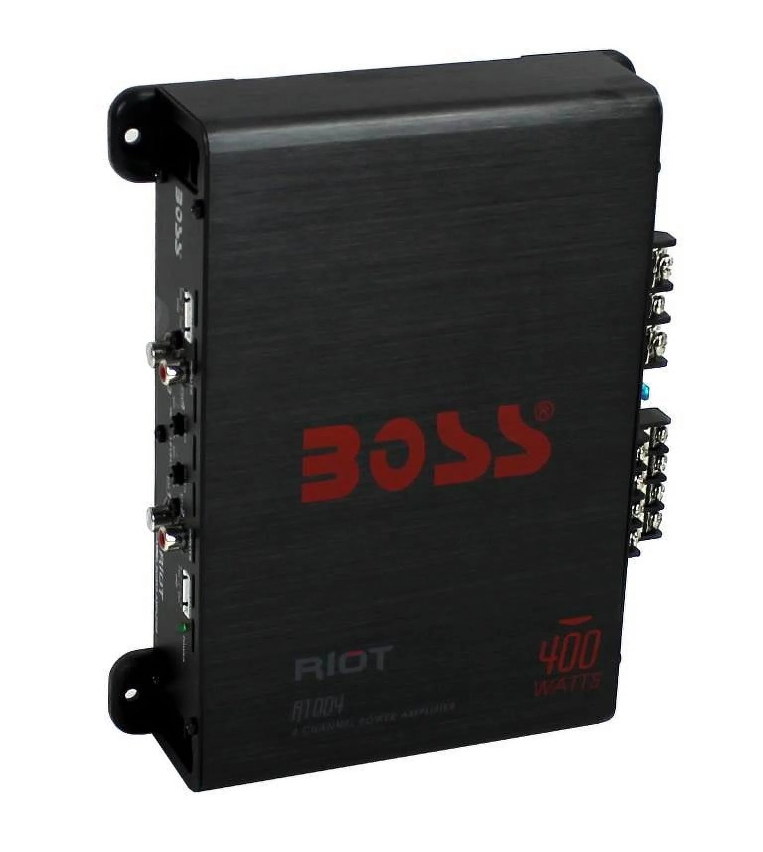 BOSS Audio R1004 Riot 400W 4 Channel Car Power Amplifier Mosfet w/ 8 Ga Amp Kit