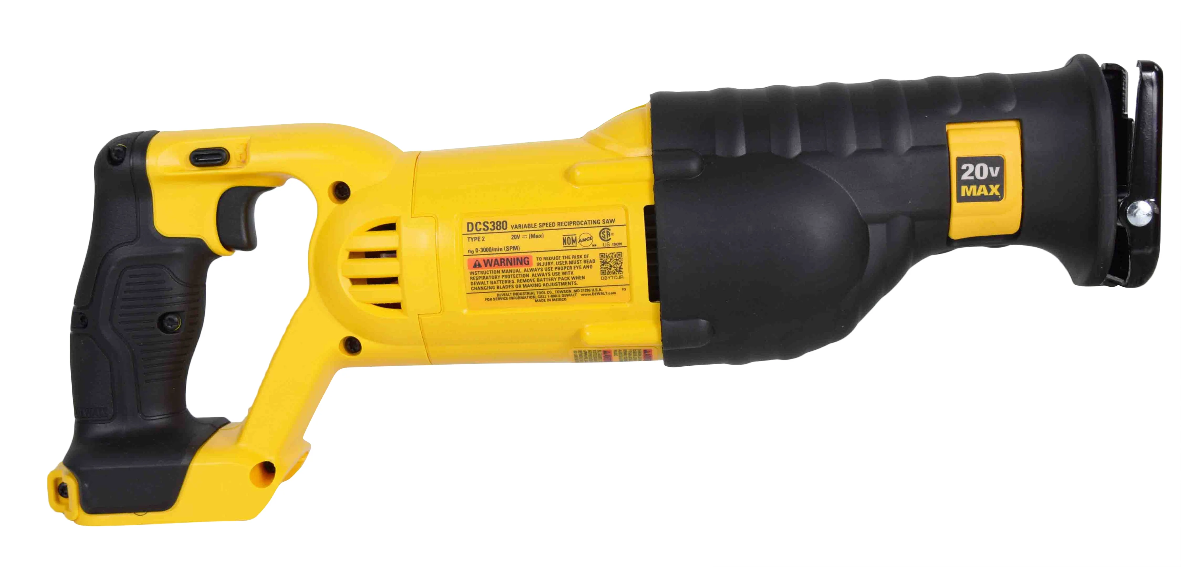 DeWALT Max 20V Cordless Reciprocating Saw DCS380B (Bare Tool)