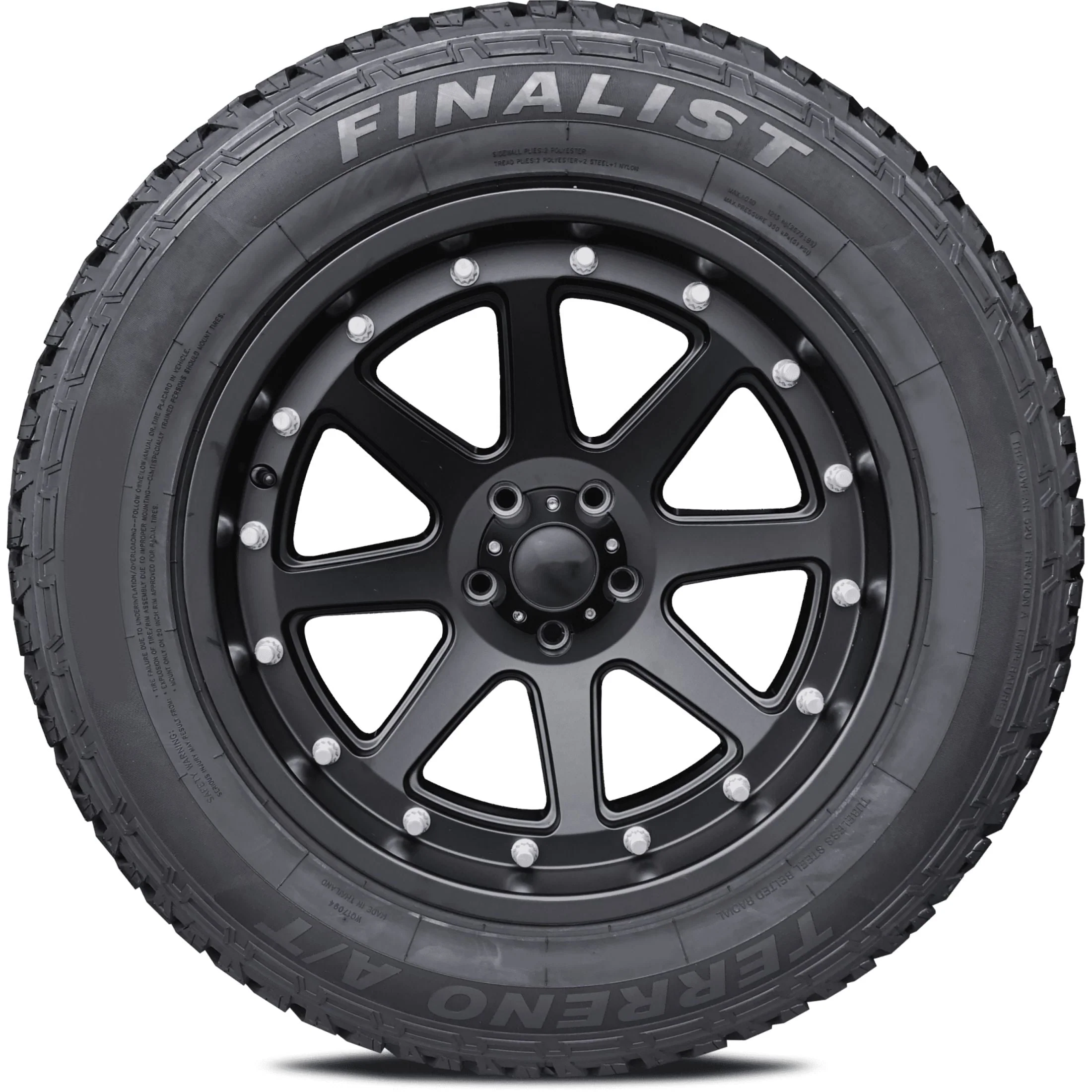 Finalist Terreno A/T LT275/70R18 10 Ply 125S Load Range E SUV Light Truck All Season All Terrain Tire 275/70/18 (Tire Only)