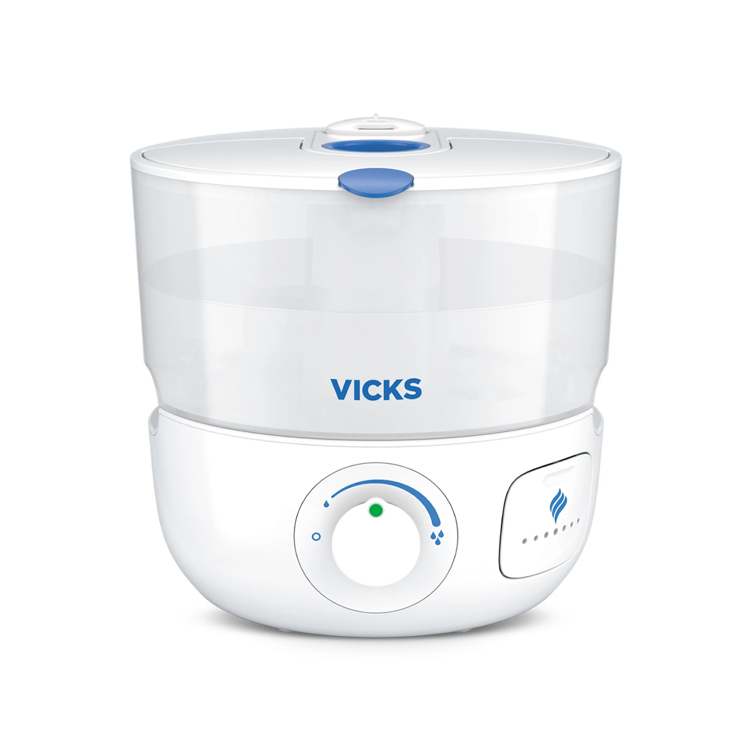 Vicks EasyCare + Top Fill Ultrasonic Cool Mist Humidifier, 400 sq ft, White, VUL585