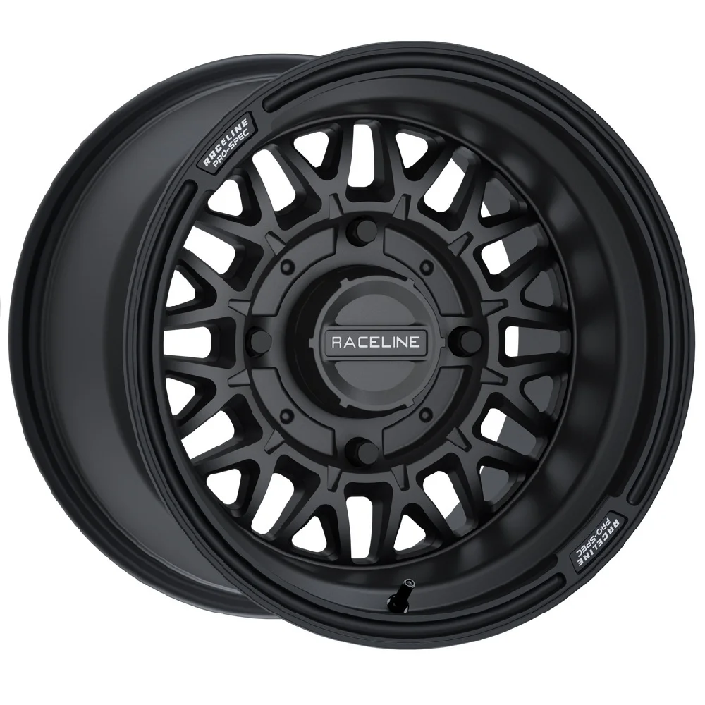 Raceline Omega 15x10 Wide Wheels Satin Black Polaris RZR 1000 XP / Ranger XP 900/1000