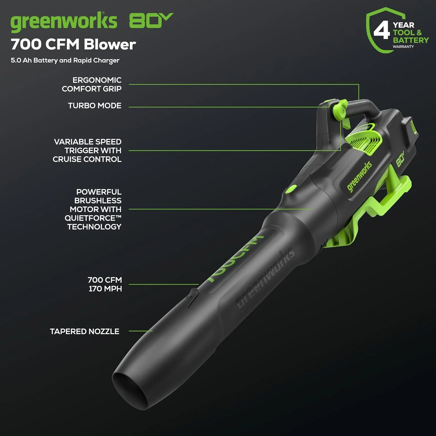 Greenworks 80V 21