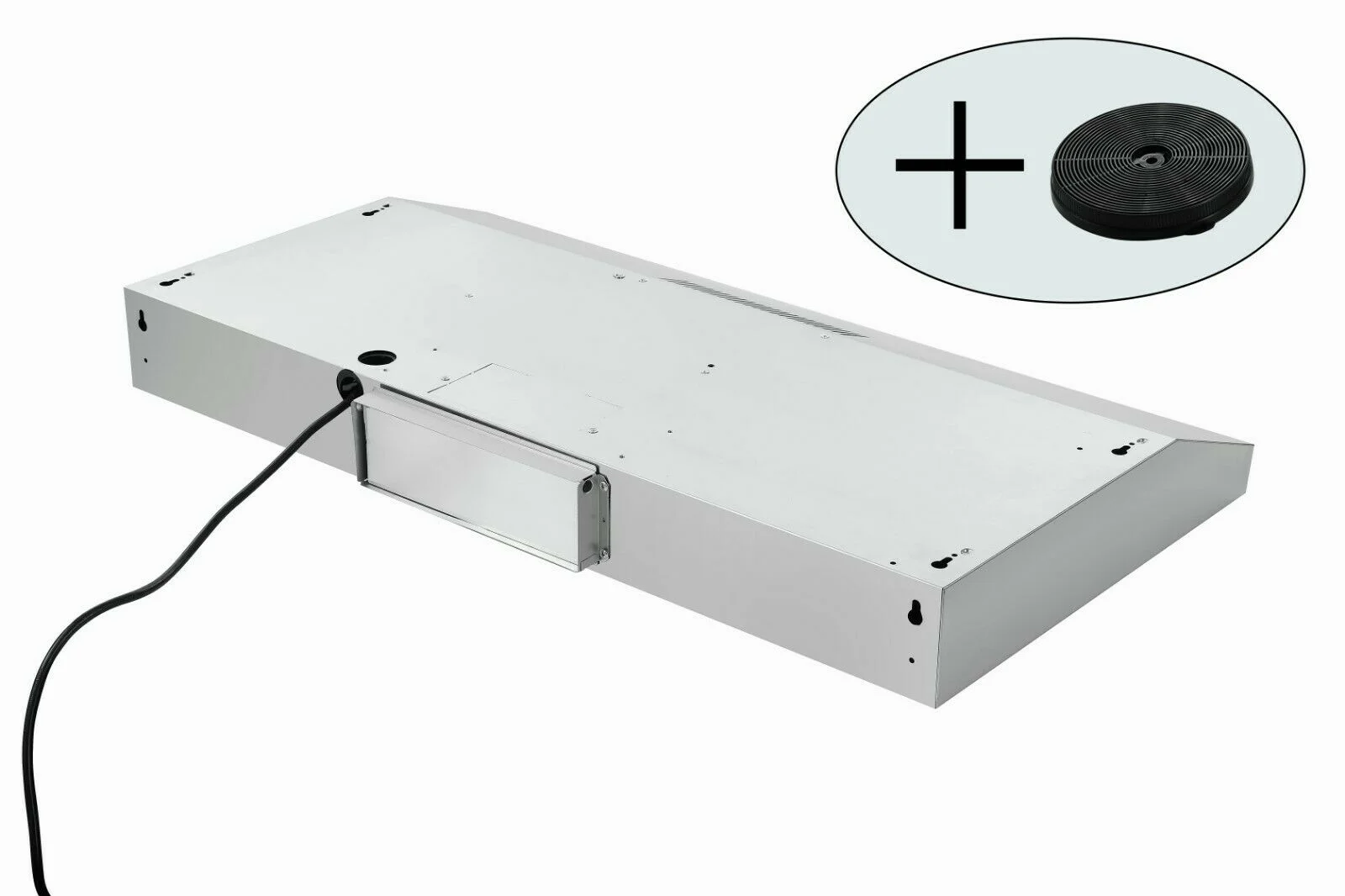 30 inch Under Cabinet Range Hood Stainless Steel Kitchen 230CFM Vent LED Light with Carbon Filter