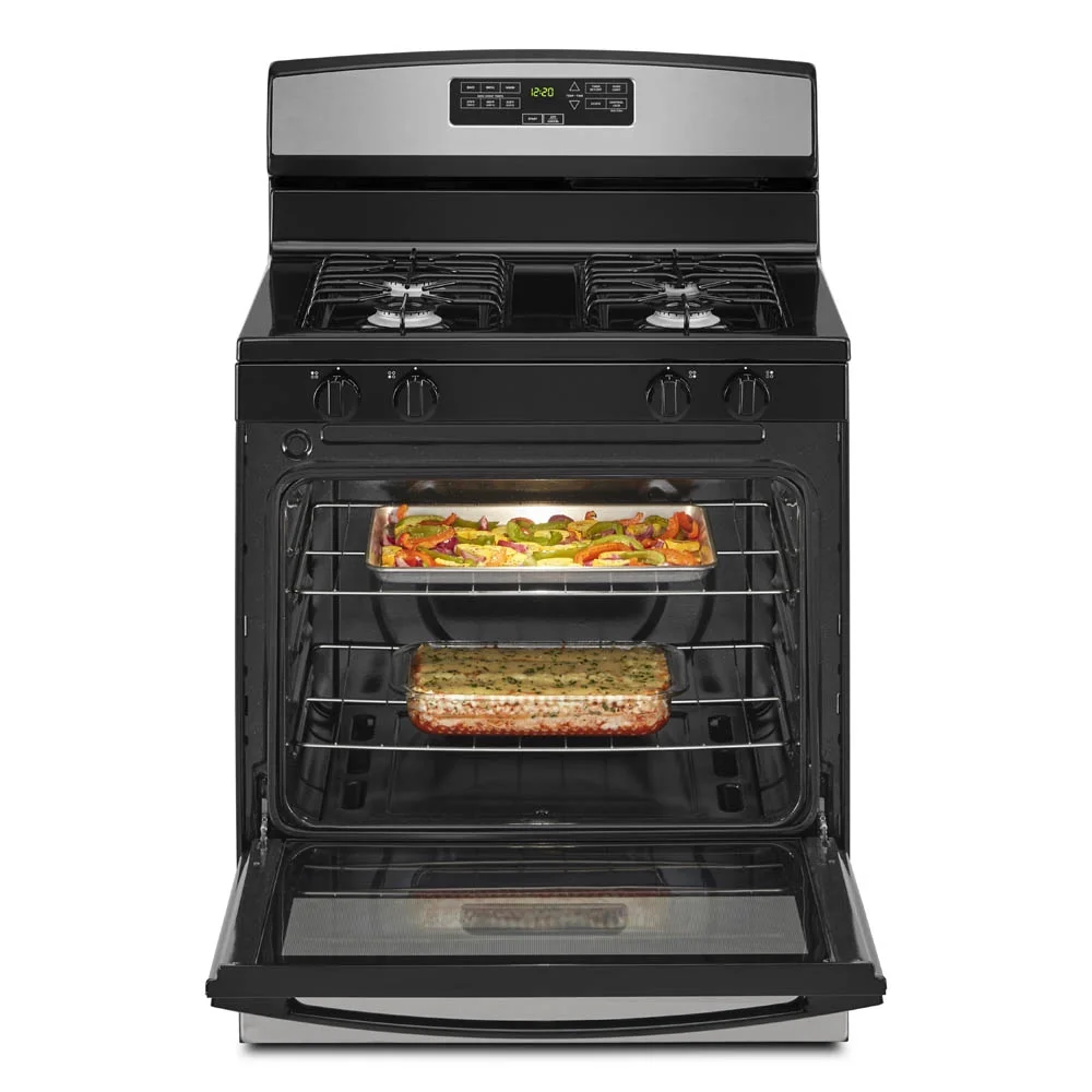 Brand New Amana? AGR6303MMS: 30-inch Gas Range in Stainless Steel.